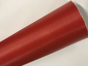 Red Car Vinyl Wrap Brushed Aluminium Air Bubble Free Vinyl wrapping sticker Film