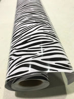 Zebra Texture Car Vinyl Wrap Film "Air Bubble Free" car wrapping sticker