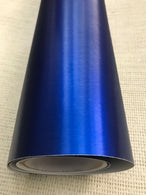 Car Vinyl Wrap Sticker film BLUE Brushed Metallic Car wrapping Air Bubble Free