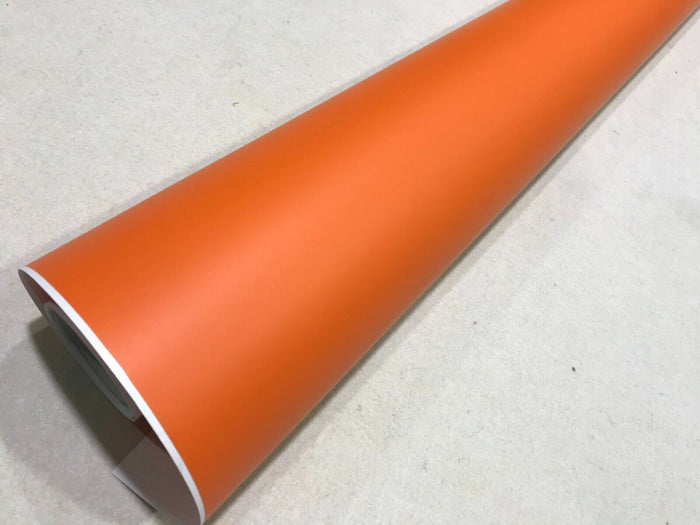 Car Vinyl Wrap MATT ORANGE Sheet Film Car Wrapping Sticker Air Free