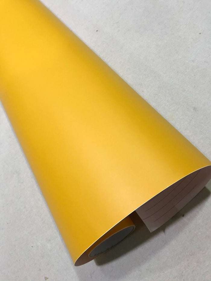 Yellow Car Vinyl Wrap Sheet Sticker film MATT "Air Bubble Free' Vehicle auto wrapping