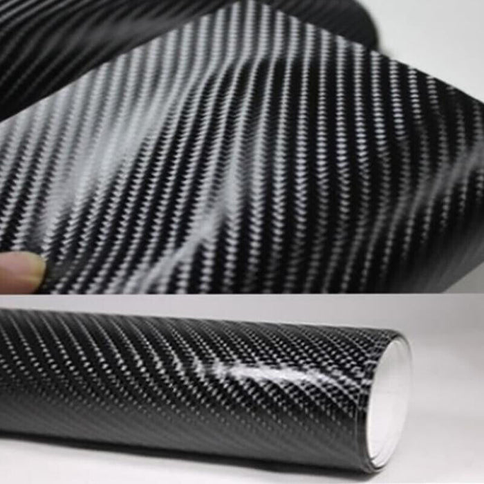 Car vinyl wrap film 3D 4D 7 BLACK Carbon Fibre Auto Motorcycle ( 30cm x 1.52m )