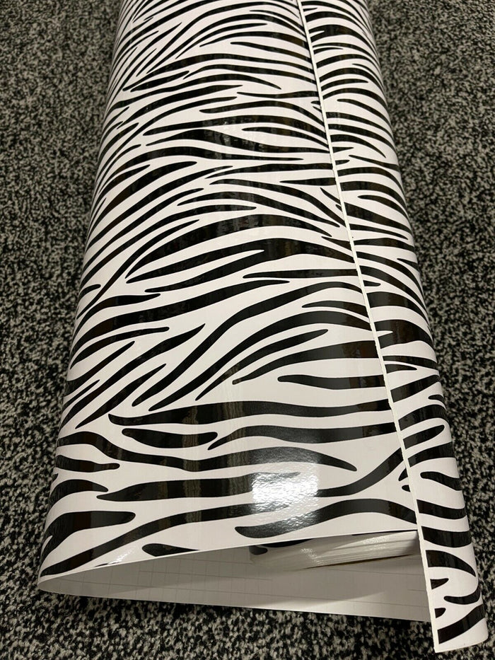 Zebra Texture Car Vinyl Wrap Film "Air Bubble Free" car wrapping sticker