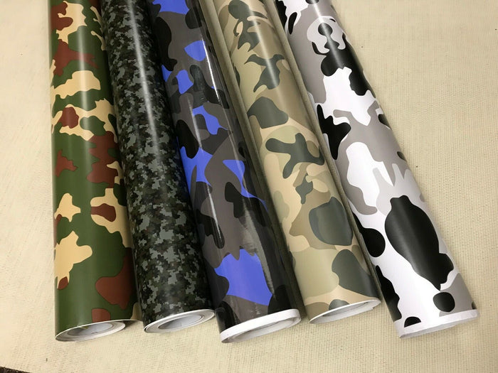 CAMOUFLAGE Car Vinyl Wrap Film DIY Waterproof Auto Motorcycle Air Bubble Free