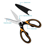 5x Scissors Kitchen 5 in 1 Multi Purpose Stainless Steel Shears Classy Heavy