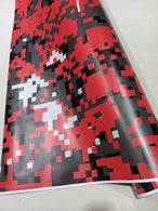 Digital Red Vehicle Vinyl Wrap Sticker Film DIY Auto Motorcycle CAMOUFLAGE Car Wrapping