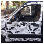 BLACK-WHITE CITY CAMO  Large Triangle CAMOUFLAGE Car Vinyl Wrap DIY Auto Sticker film wrapping UK