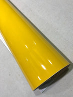 YELLOW Gloss Vehicle Vinyl Wrap Sheet Car Wrapping Sticker Film Air Free UK