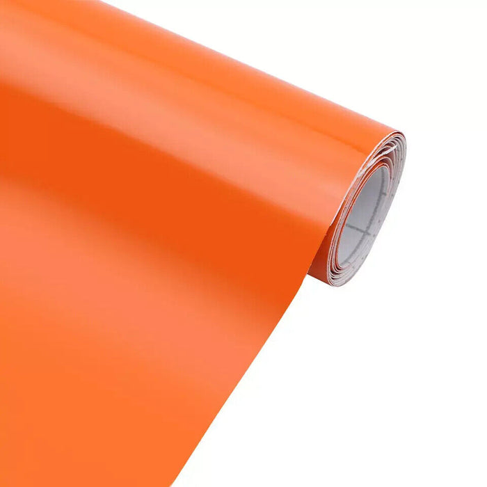 Car Vinyl Wrap Orange Matte Gloss Sheet Film Car Wrapping Film Sticker Air Free