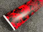 RED stickerbomb   CHECK CHEQUERED MATT CAR VINYL WRAP AUTO WRAPPING GRAPHIC stickerbomb Car Roof