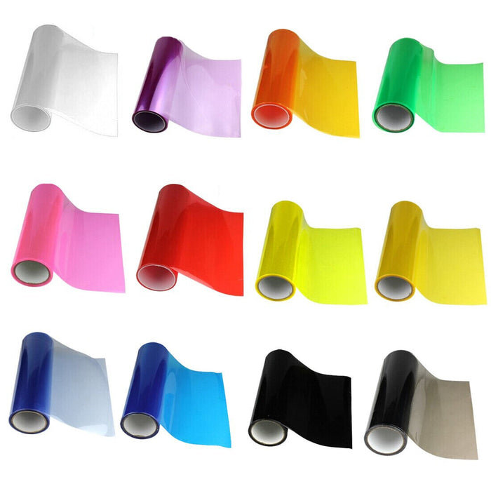 Matte black Car Light film Sticker Vinyl Headlight Taillight Transparent Different Colours