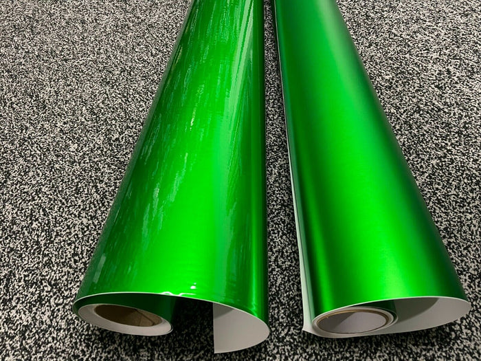 Car Vinyl Wrap Supper Metallic GREEN Matte Air Free Bubble Wrapping Film Sticker