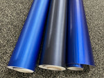 Car Vinyl Wrap Sticker film BLUE Brushed Metallic Car wrapping Air Bubble Free