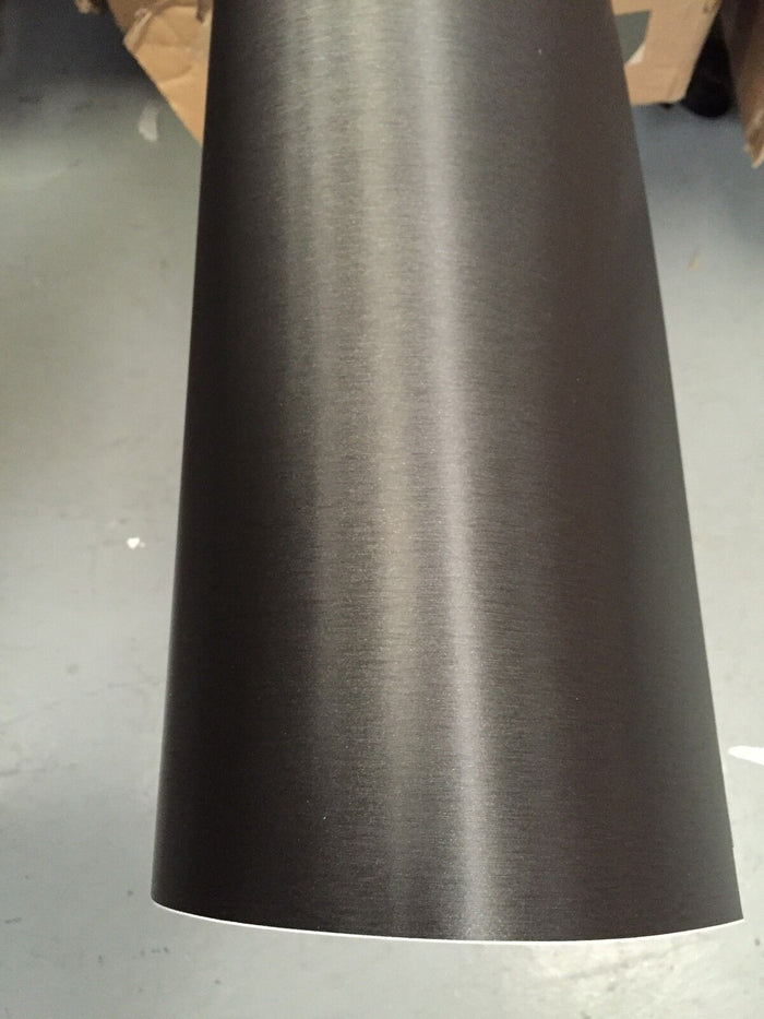 Dark Grey Vehicle Vinyl wrapping film  Brushed Aluminium Car Vinyl Wrap sticker Auto