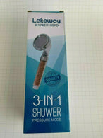 Shower Head 3 in 1 High Turbo Pressure 40% Water Saving Laser Ionic 3 Filters