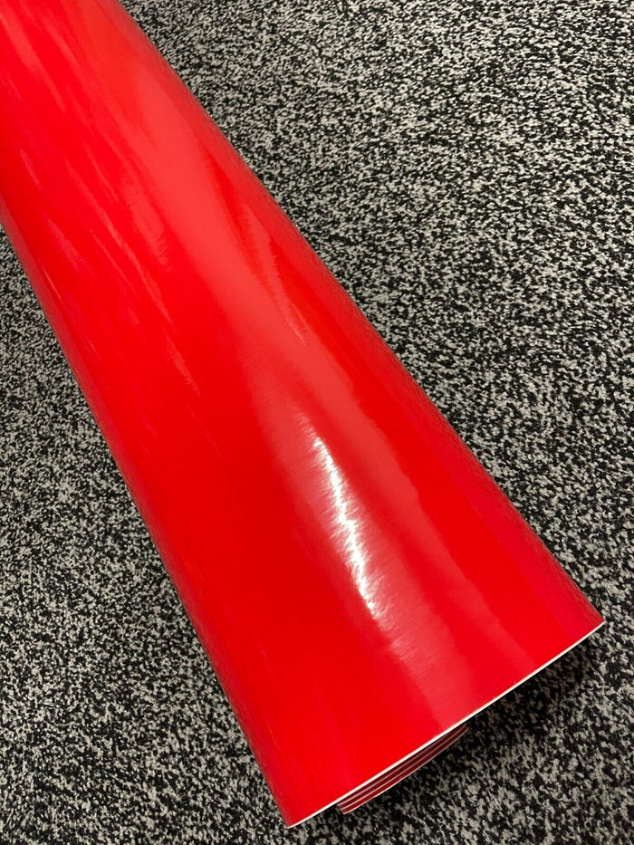 RED Gloss Vinyl Wrap Sheet Car Wrap Vinyl Wrapping Air Bubble Free Best Quality