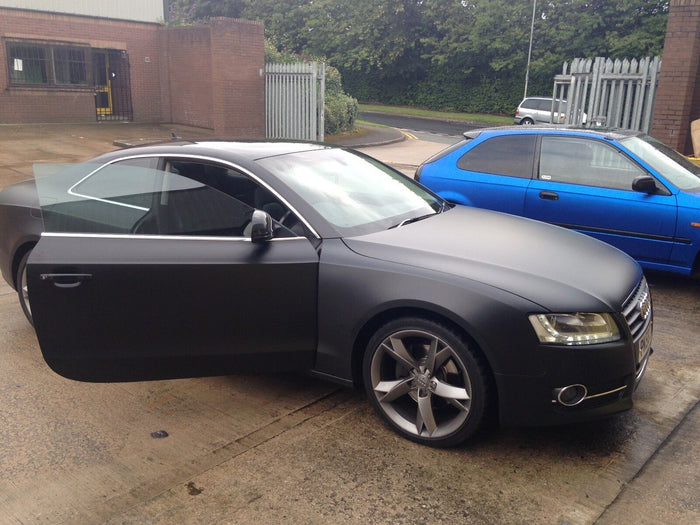 BLUSHED BLACK Matte CHROME LIGHT BLACK, FROSTED BLACK , glitter, Brushed Black Vinyl Car Wrap