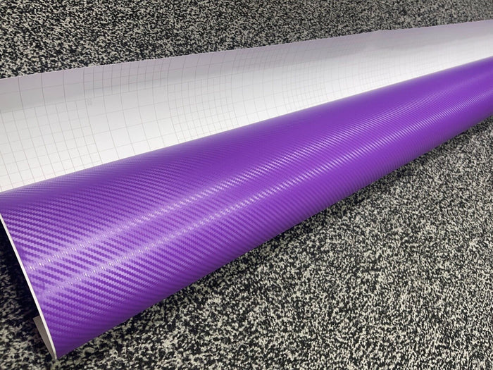 3D-Carbon-Fiber-Vinyl-Car-Wrap-Sheet-Film-Car-stickers-Decals-Vehicle-PURPLE