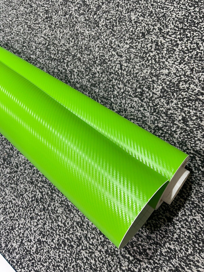 3D-Carbon-Fiber-Vinyl-Car-Wrap-Sheet-Roll-Film-Car-stickers-Decals-Vehicle-GREEN