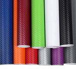 Silver  Vinyl Wrap 3D Carbon Sheet Various Colours Air Bubble Free car wrap