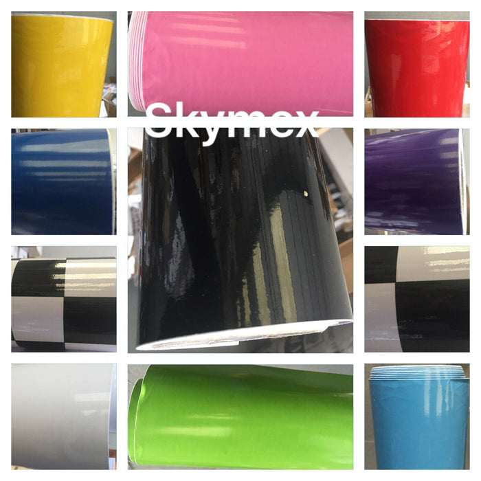 Gloss Vinyl Wrap Sheet Car Wrap Various Colours and Sizes 'Air Bubble Free'