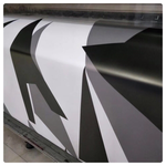 BLACK-WHITE CITY CAMO  Large Triangle CAMOUFLAGE Car Vinyl Wrap DIY Auto Sticker film wrapping UK