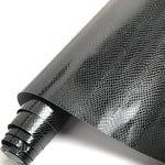 Black Crocodile Skin Car Vinyl Wrap 3D 4D Carbon fibre Sticker film Matte Gloss Air Free Ultra