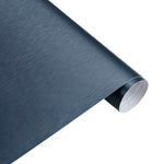 Dark Blue Metallic Brushed Vinyl Wrap Bedrooms Furniture Vinyl Wrap KITCHEN Cabinet