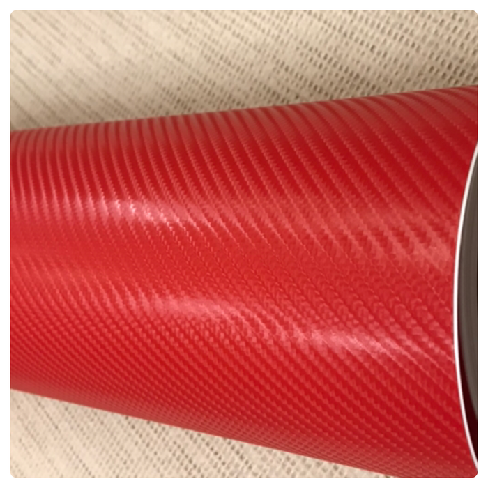 4D carbon Fibre RED  RED Carbon Fibre matte Gloss Vinyl Wrap Car (Air/Bubble Free) All Colours