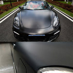 Black Matt Vinyl Wrap Film Finish Self Adhesive  Air Free Car Auto Wrapping Uk