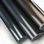 Brushed Siver 4D 3D Carbon Fibre Vinyl Wrap Sheet Film Sticker Car Vinyl Wrap Matt Gloss UK