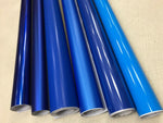 Dark BLUE Brushed aluminium  BLUE gloss BLUE Carbon Fibre matte Gloss Vinyl Film Car Wrap DIY Waterproof 30cm x 1.52m