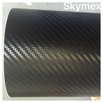 7 Diagonal  Vinyl Wrap 3D 4D 7 BLACK Carbon Fibre DIY Waterproof Auto Motorcycle Car wrap