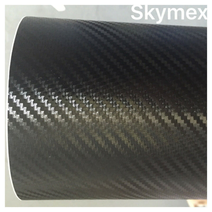 7 Diagonal  Vinyl Wrap 3D 4D 7 BLACK Carbon Fibre DIY Waterproof Auto Motorcycle Car wrap