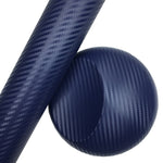 Navy Blue 3D Carbon Vinyl Wrap Sheet Car Wrap Various Colours of Samples Air Bubble Free