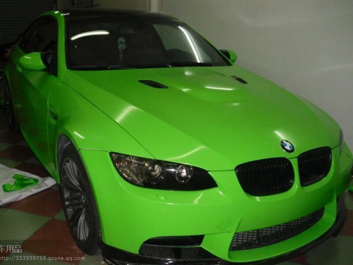 Green *Matte Finish Vinyl Car Wrap Black Blue Red Yellow Green White Air Bubble Free*