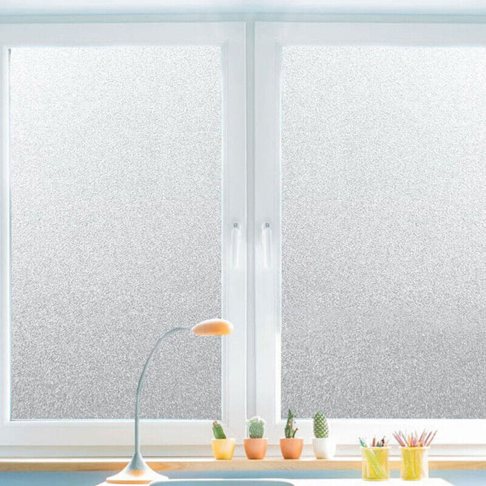 Bubble Free Frosted Window Film Waterproof Self Adhesive Privacy Glass Vinyl