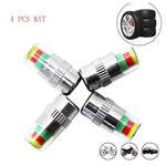 4xTyre Valve Caps Car Wheel Pressure Tire Air Sensor Dust Monitor Auto 36 PSI