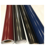 5 Carbon Black  Car Vinyl Wrap 2D Carbon Fibre Sheet Film Sticker Car Wrap Air bubble free gloss