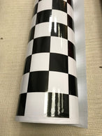 Check BLACK and YELLOW  Car Vinyl Wrap CHECK CHEQUERED Car WRAPPING GRAPHIC sticker bomb Car Roof Matte