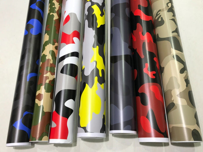 TRIANGLE ARMY CAMO Large Triangle CAMOUFLAGE Car Vinyl Wrap DIY Auto Sticker film wrapping UK