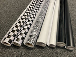 Matte Check black white Car Vinyl Wrap Sheet Film Car Wrapping 'Air Bubble Free' Gross Matte Check