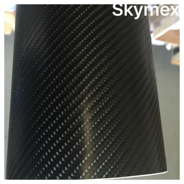 7 Diagonal  Vinyl Wrap 3D 4D 7 BLACK Carbon Fibre DIY Waterproof Auto Motorcycle Car wrap