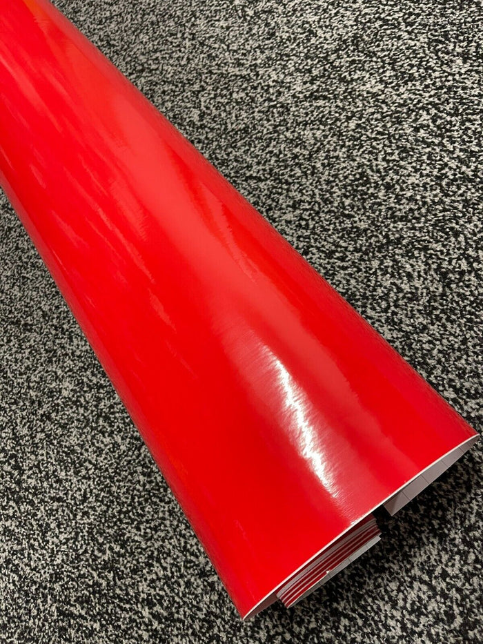 RED Gloss Vinyl Wrap Sheet Car Wrap Vinyl Wrapping Air Bubble Free Best Quality