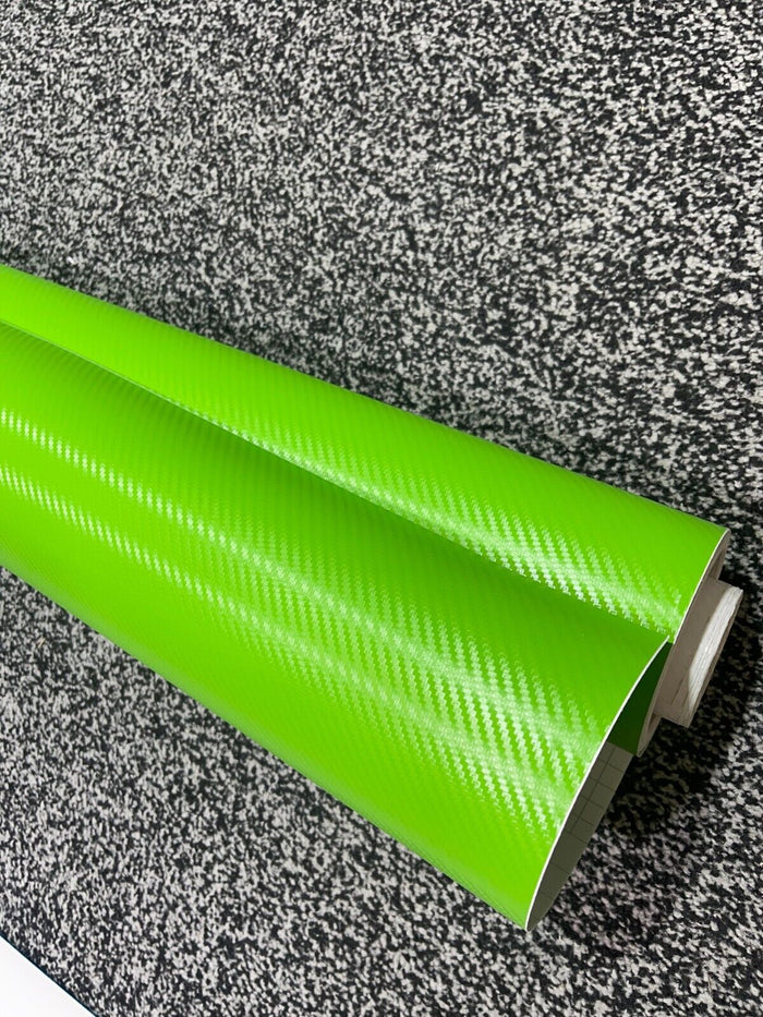 3D-Carbon-Fiber-Vinyl-Car-Wrap-Sheet-Roll-Film-Car-stickers-Decals-Vehicle-GREEN