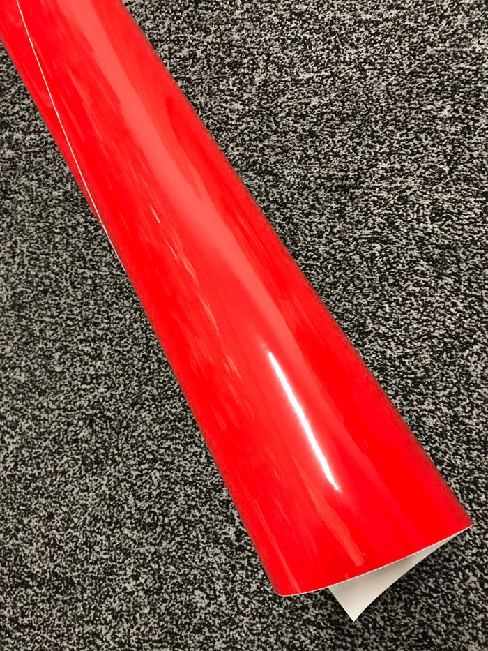 Red Gloss Vinyl Wrap Sheet Car Wrap Various Colours and Sizes 'Air Bubble Free'