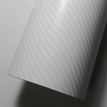 4D White Carbon 4D 3D Carbon Fibre Vinyl Wrap Sheet Film Sticker Car Vinyl Wrap Matt Gloss UK