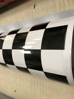 Check BLACK and RED  Car Vinyl Wrap CHECK CHEQUERED Car WRAPPING GRAPHIC sticker bomb Car Roof Matte