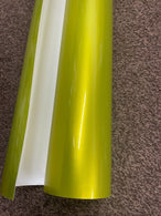 Metallic Car Vinyl wrap Film LIME YELLO GOLD Gloss "Air Free " Auto Wrapping UK