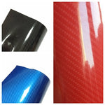 Gloss Black 30CM x 1.52M 5DM Carbon Fibre Vinyl Wrap (Air/Bubble Free) Gloss car wrapping